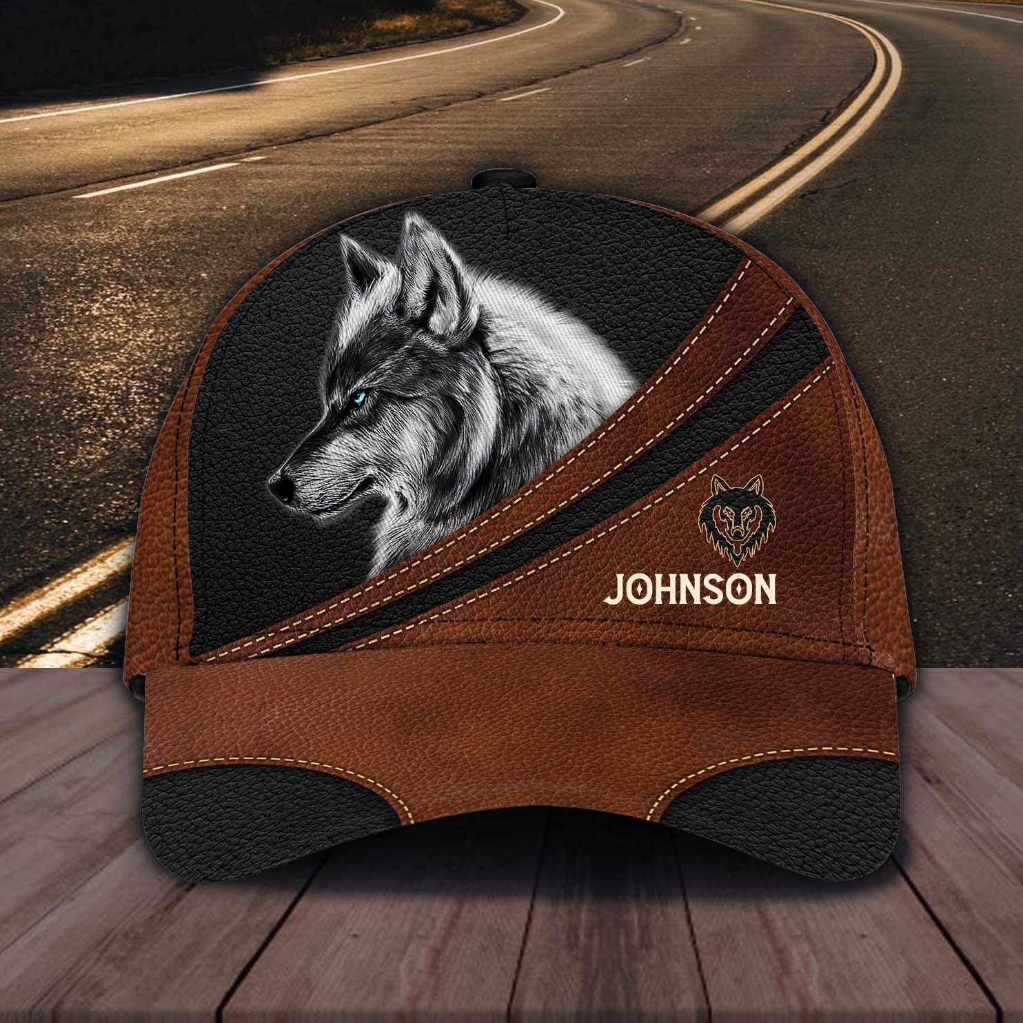 Personalized Wolf Classic Cap, Gift for Wolf Lovers Trucker Hats Custom Hats Gifts For Men & Women