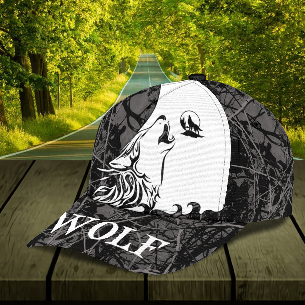 Personalized Wolf Classic Cap, Gift for Wolf Lovers Trucker Hats Custom Hats Gifts For Men & Women