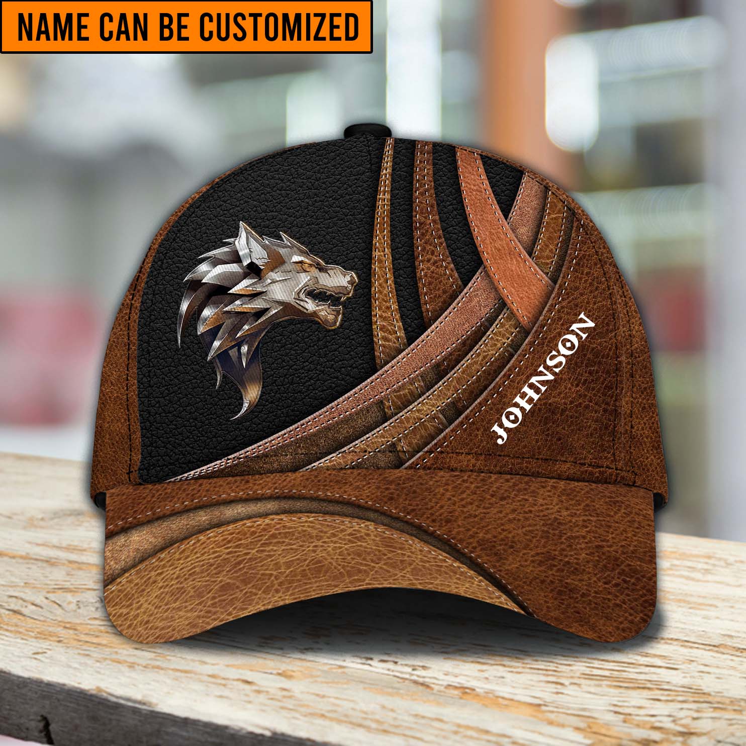 Personalized Wolf Classic Cap, Gift for Wolf Lovers Trucker Hats Custom Hats Gifts For Men & Women