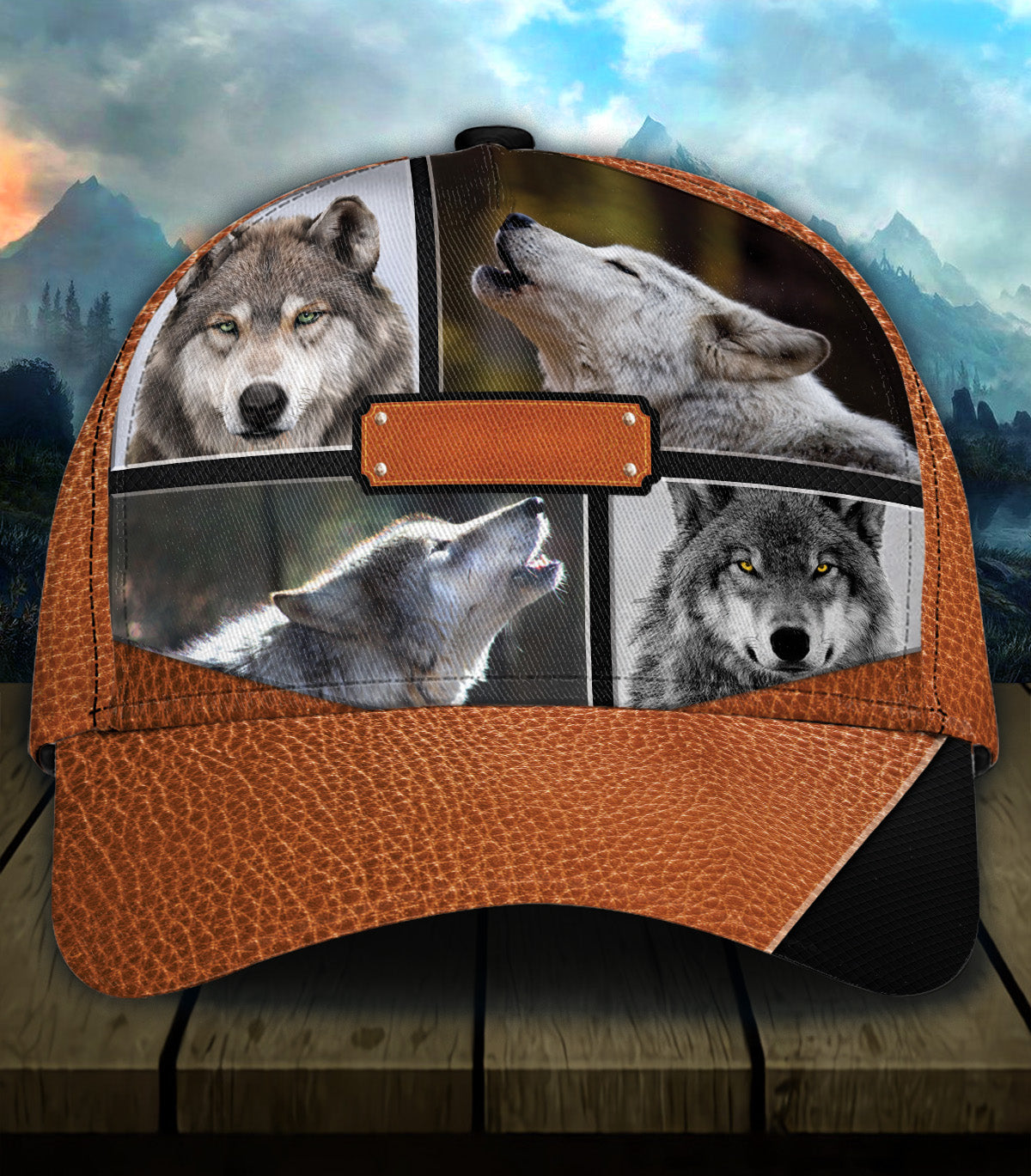 Personalized Wolf Classic Cap, Gift for Wolf Lovers Trucker Hats Custom Hats Gifts For Men & Women