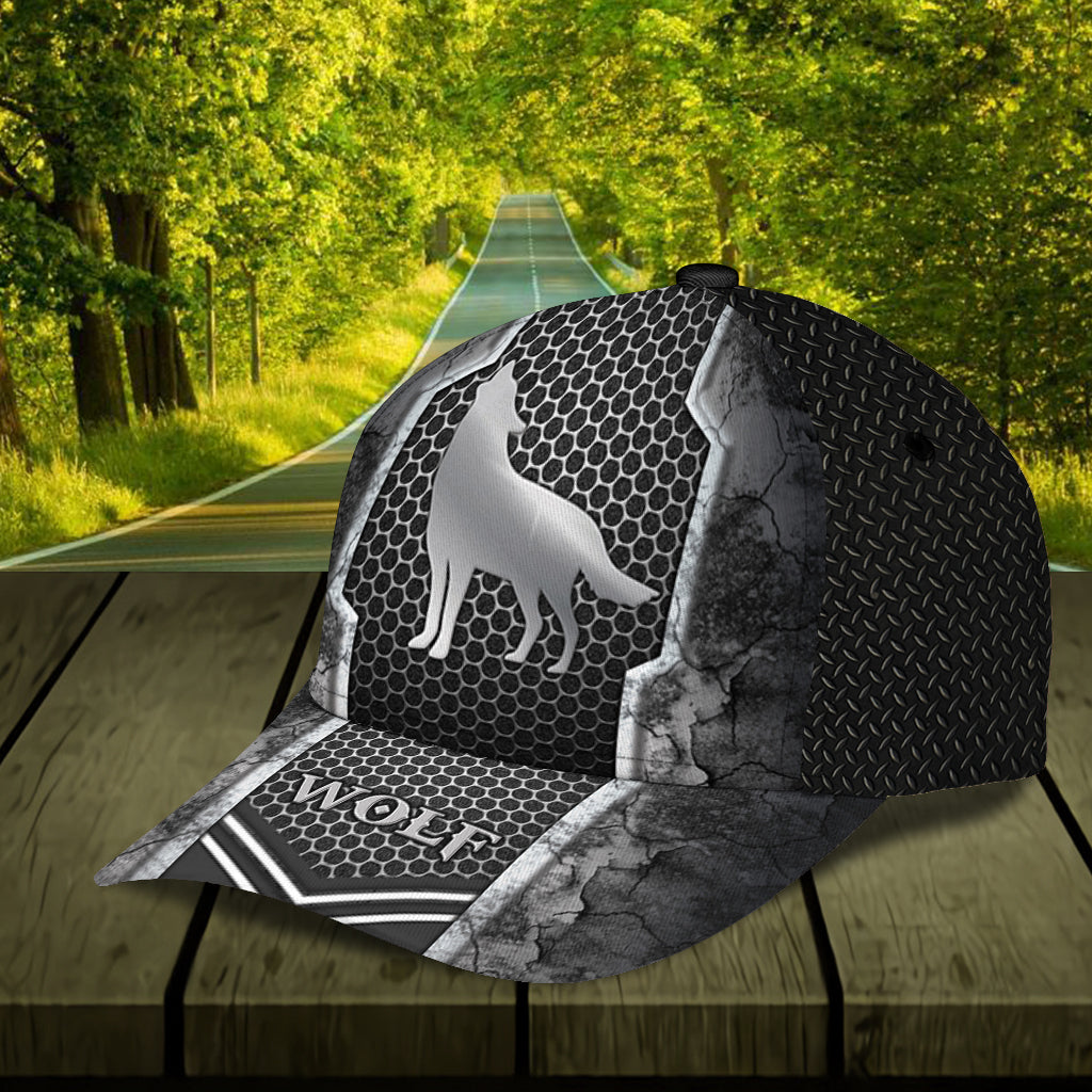 Personalized Wolf Classic Cap, Gift for Wolf Lovers Trucker Hats Custom Hats Gifts For Men & Women