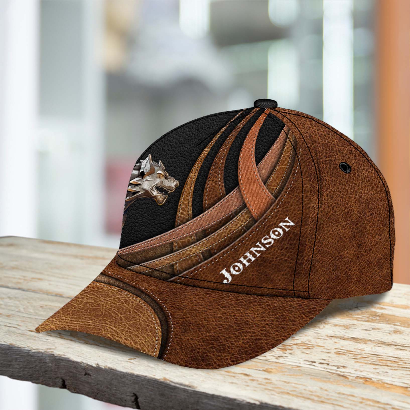 Personalized Wolf Classic Cap, Gift for Wolf Lovers Trucker Hats Custom Hats Gifts For Men & Women