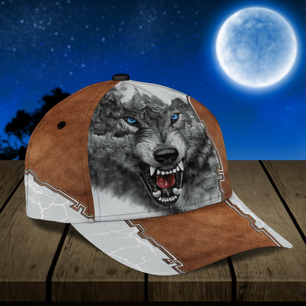 Personalized Wolf Classic Cap, Gift for Wolf Lovers Trucker Hats Custom Hats Gifts For Men & Women