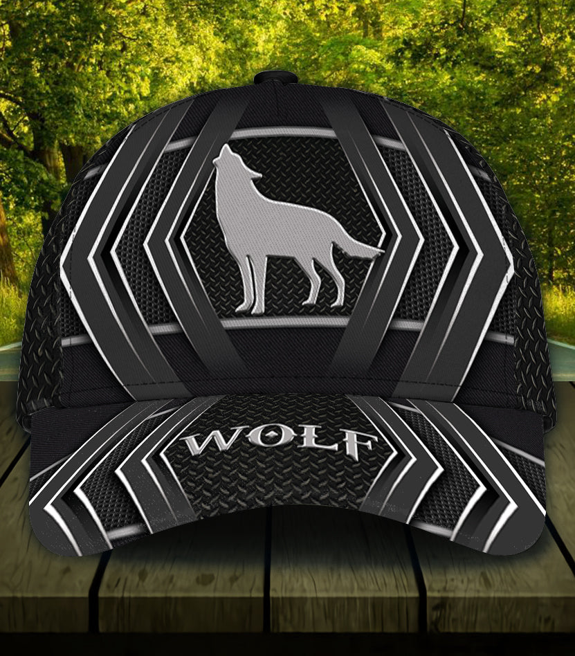 Personalized Wolf Classic Cap, Gift for Wolf Lovers Trucker Hats Custom Hats Gifts For Men & Women