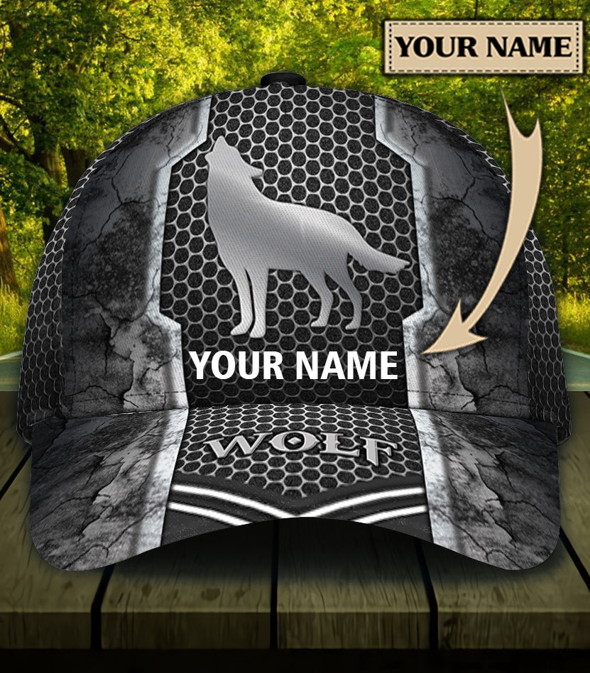 Personalized Wolf Classic Cap, Gift for Wolf Lovers Trucker Hats Custom Hats Gifts For Men & Women