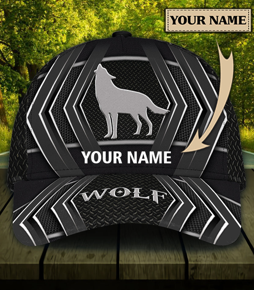 Personalized Wolf Classic Cap, Gift for Wolf Lovers Trucker Hats Custom Hats Gifts For Men & Women