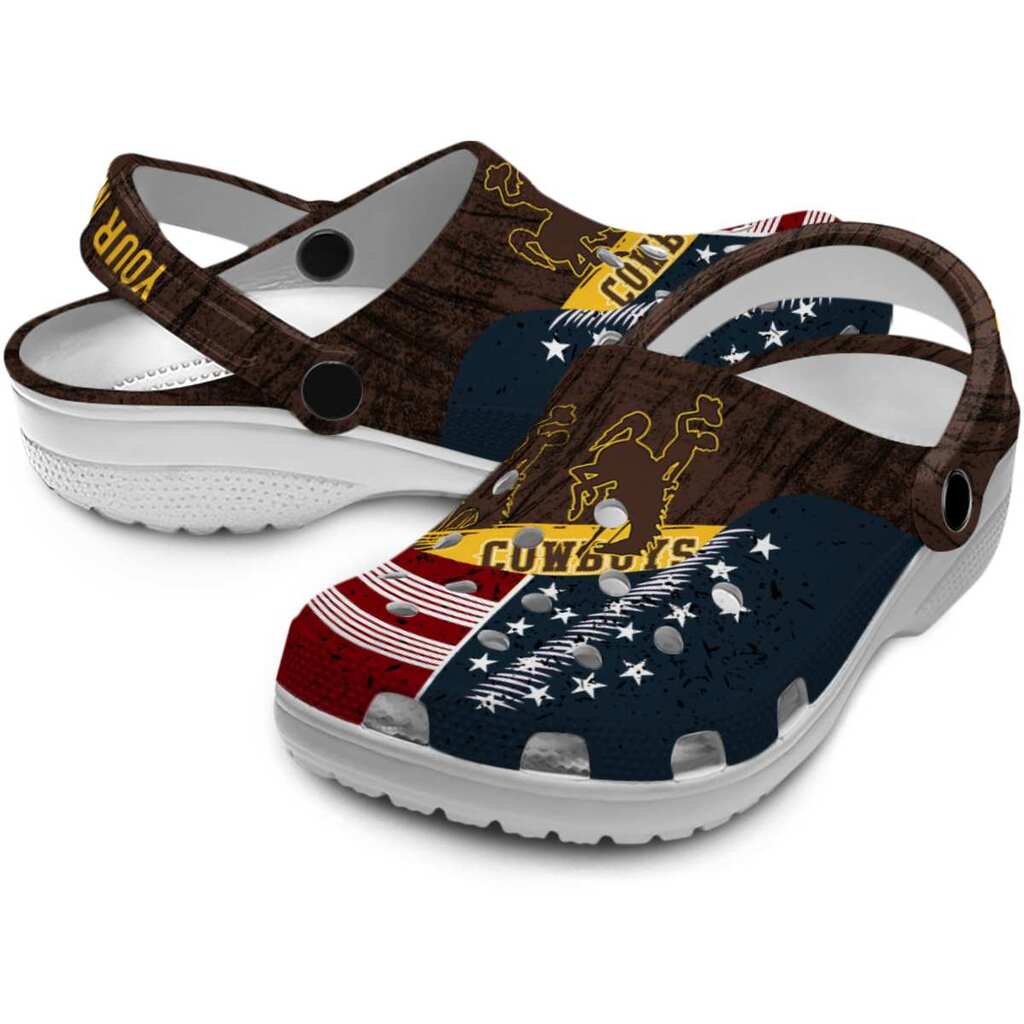 Personalized Wyoming Cowboys Star-Spangled Side Pattern ClogTVC1801746 - Image 3
