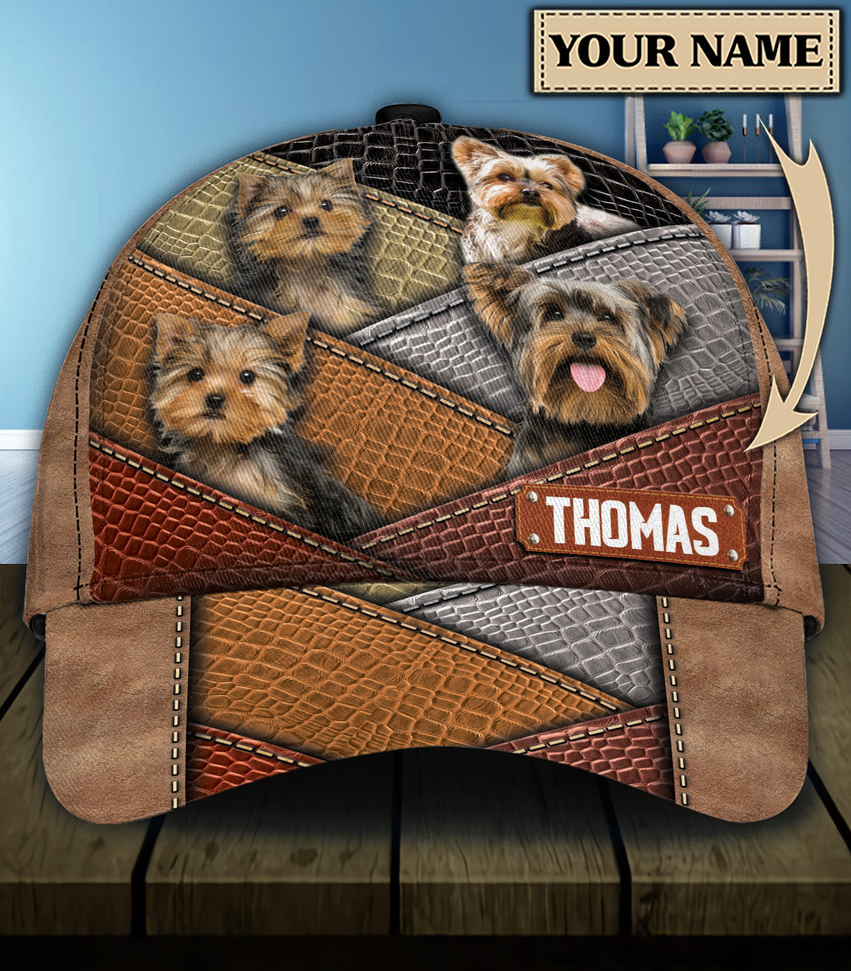 Personalized Yorkshire Classic Cap, Gift for Yorkshire Lovers, Cycling Lovers, Bike Lovers Trucker Hats Custom Hats Gifts For Men & Women