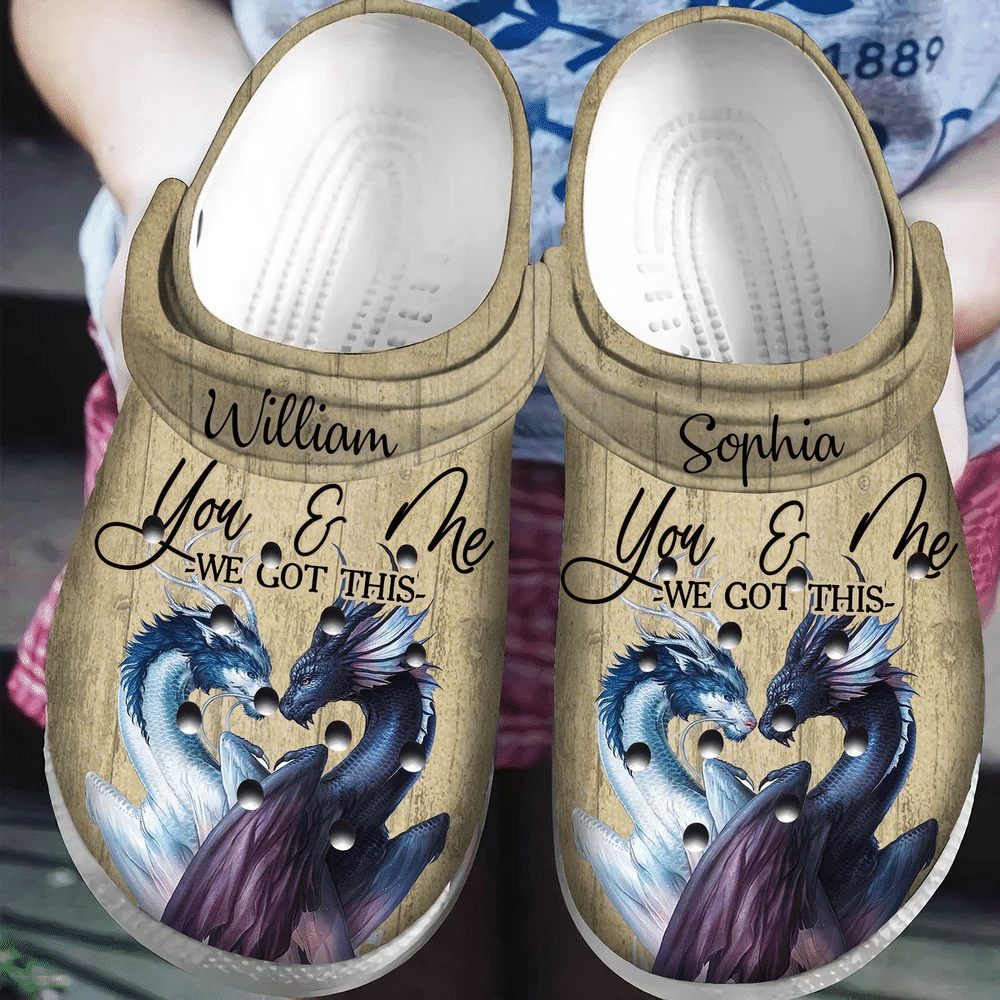 Personalized You And Me We Got This Dragon Couple Classic Clog Shoes