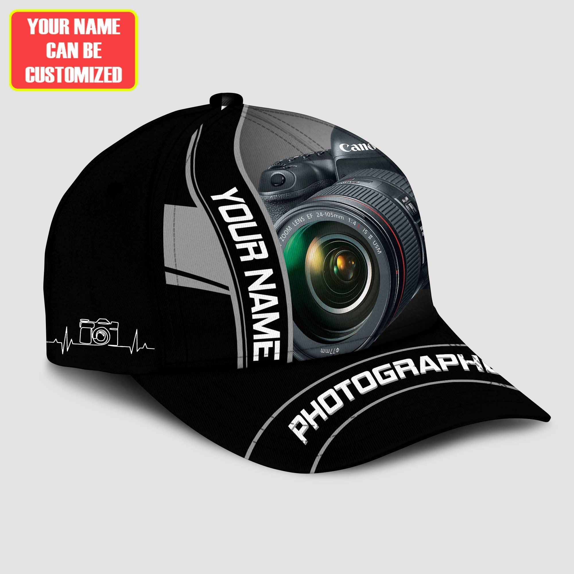 Personaziled Camera Photographer Classic Cap Trucker Hats Custom Hats Gifts For Men & Women