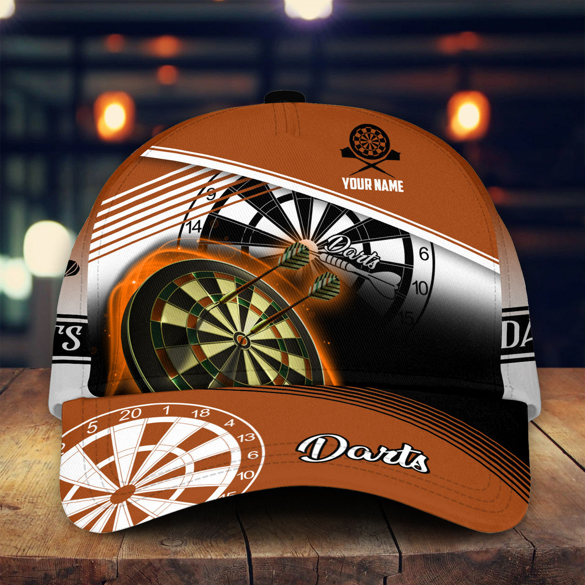 Personaziled Name Darts LP15 Classic Cap Trucker Hats Custom Hats Gifts For Men & Women