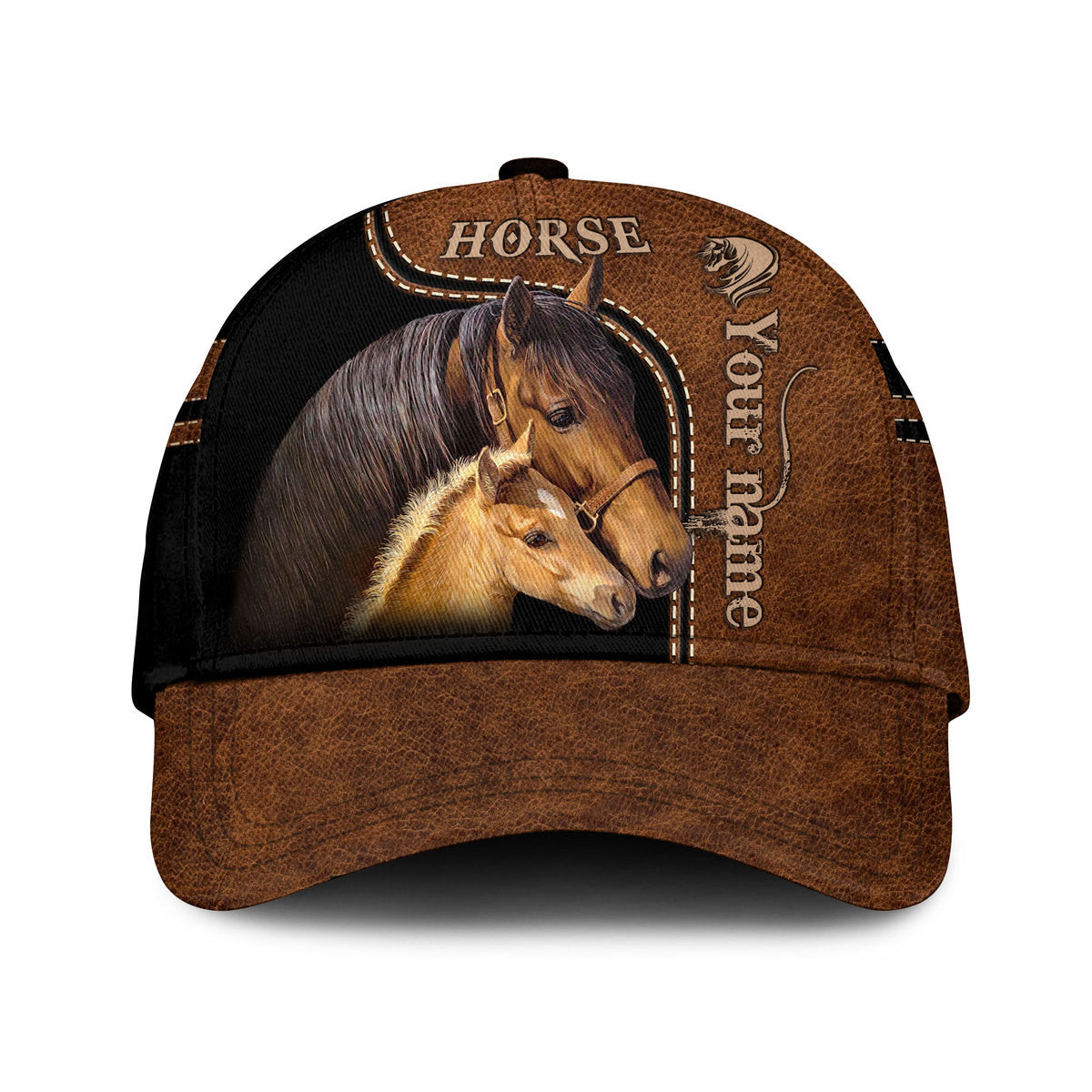 Personaziled Name Horse Classic Cap Trucker Hats Custom Hats Gifts For Men & Women