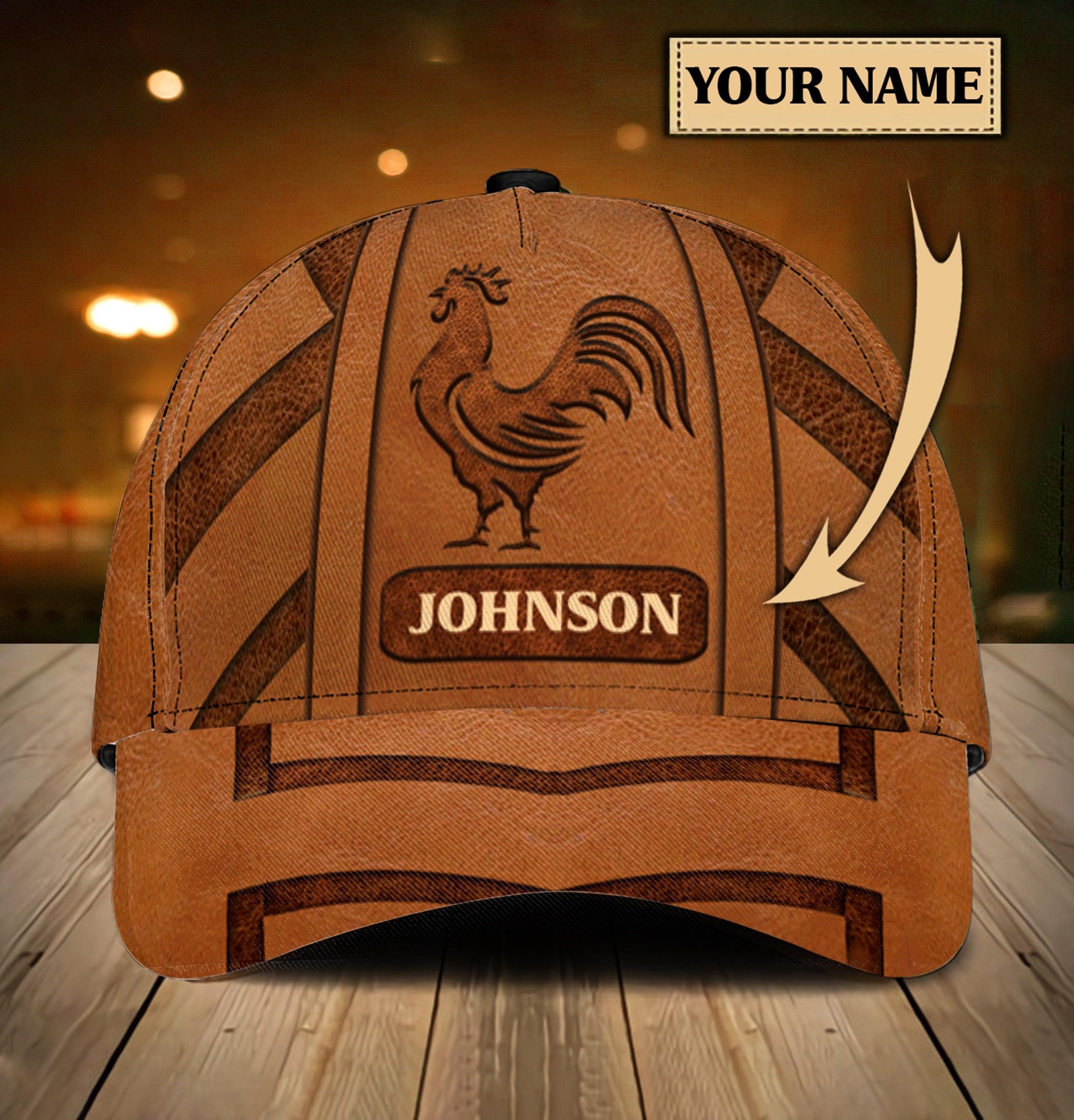 Pesonalized Chicken Classic Cap, Gift for Farmers, Cow Lovers, Chicken Lovers Trucker Hats Custom Hats Gifts For Men & Women