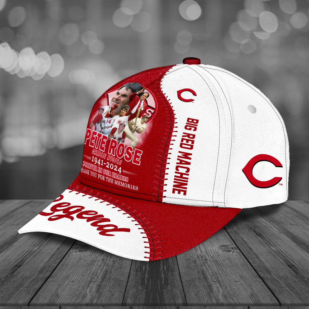 Pete Rose x Cincinnati Reds Mlb Personalized Cap For Fan Baseball Cap Classic Hat