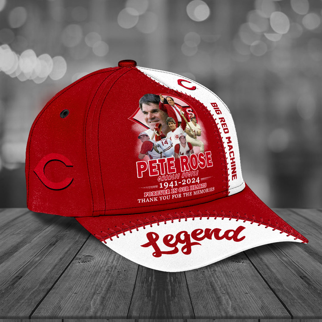 Pete Rose x Cincinnati Reds Mlb Personalized Cap For Fan Baseball Cap Classic Hat