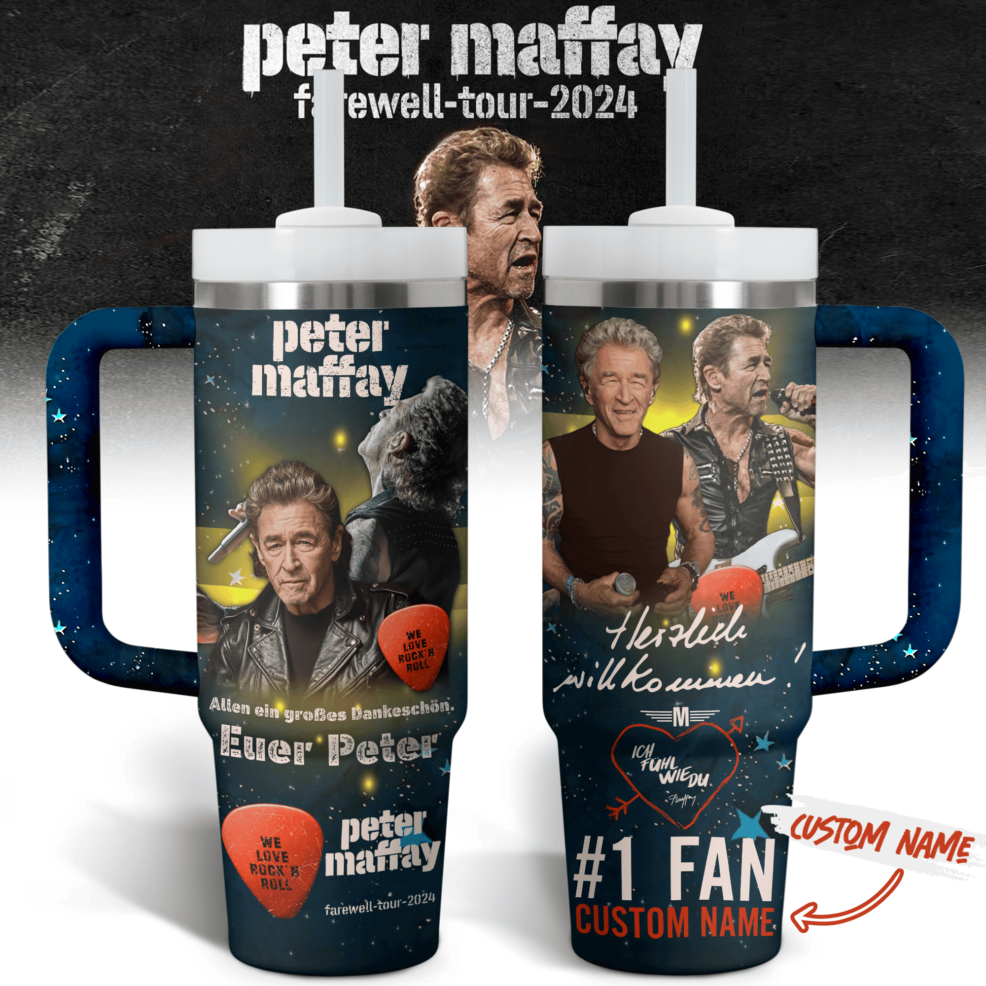 Peter Maffay Music Custom Stanley Cup 40 oz 30 oz Tumbler With HandleTVC2301696