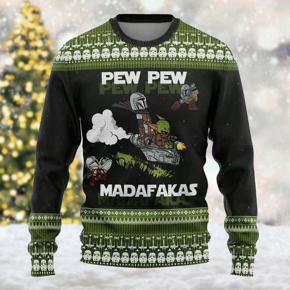 Pew Pew Madafakas 3D All Over Printed T-shirt, Movie Ugly Christmas Sweater