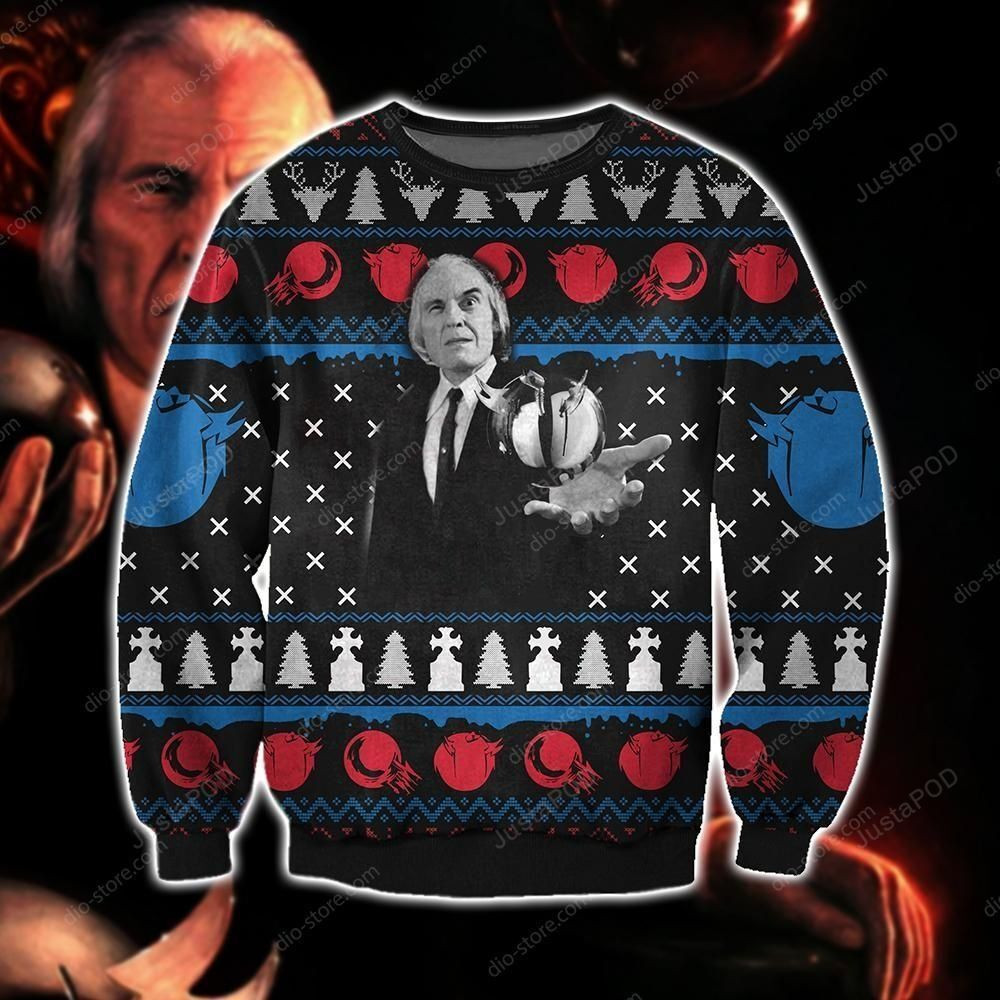 Phantasm Knitting Pattern 3D Print Ugly Christmas Sweater Adult 3D Funny Matching for family