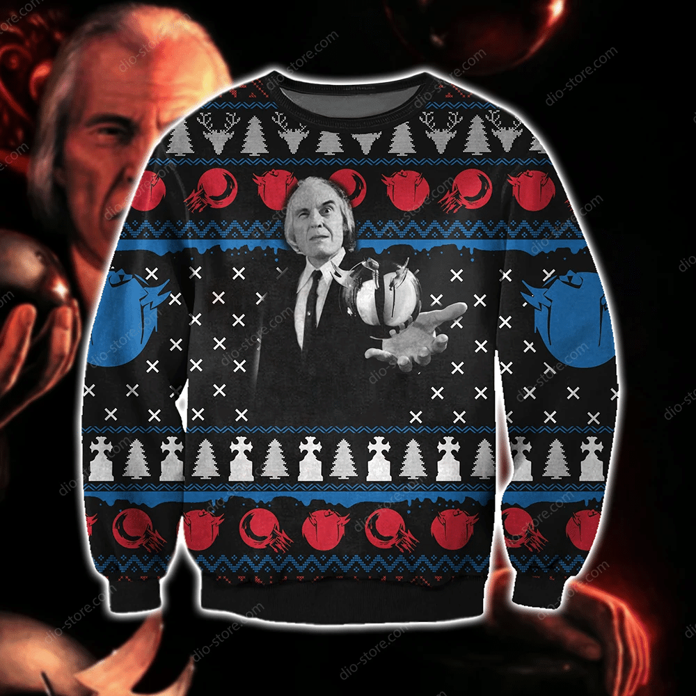Phantasm Knitting Pattern 3D Print Ugly Christmas Sweater Adult 3D Funny Matching for family