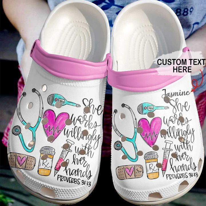 Pharmacy Personalized Peace Love Classic Clogs Shoes