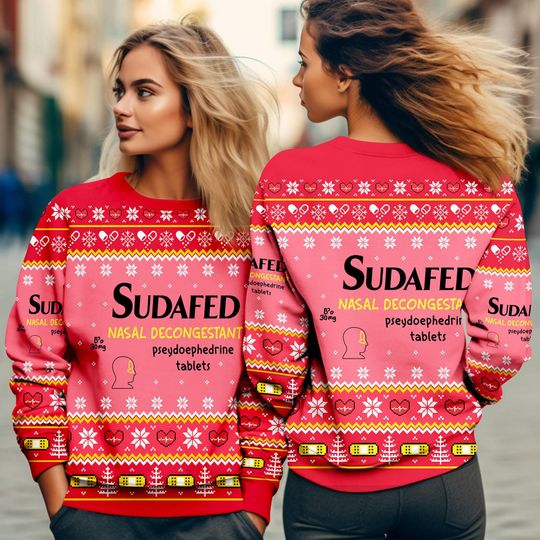 Pharmacy Ugly Christmas Sweater, Nurse Christmas Ugly Sweater, Family Xmas Group Sweater - Image 9