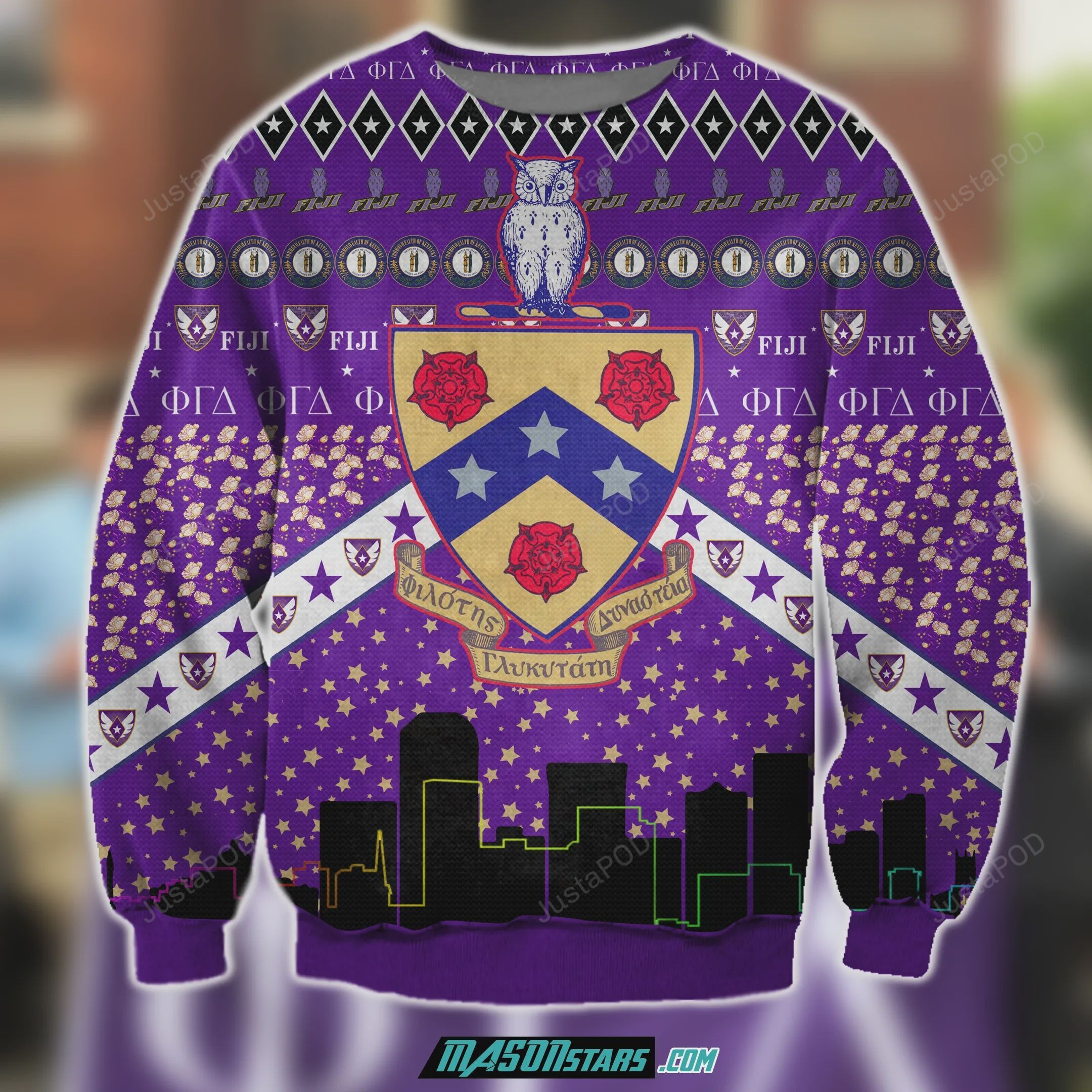Phi Gamma Delta 3D Print Ugly Christmas Sweater Adult 3D Funny Matching for family