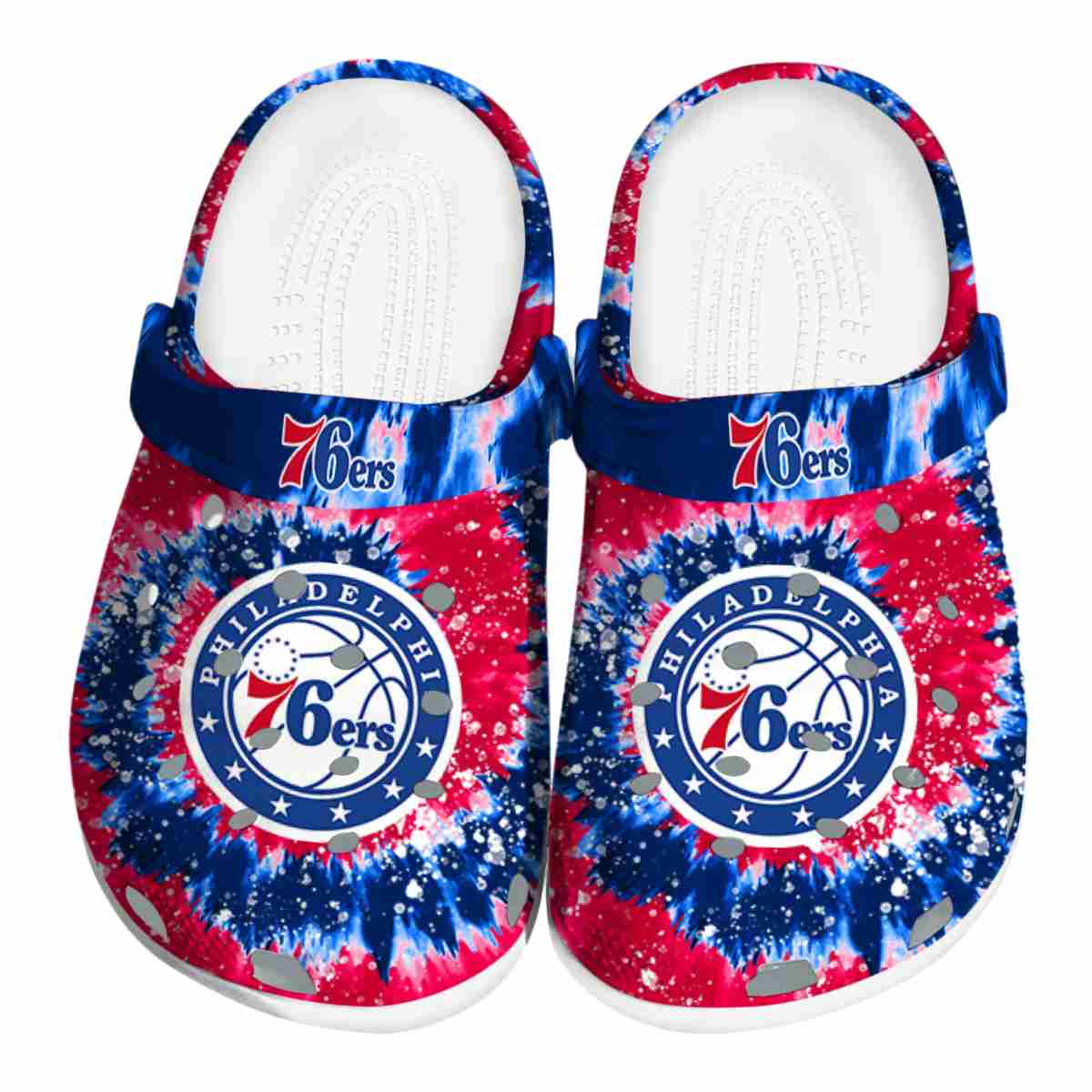 Philadelphia 76ers NBA Sport Crocs Crocband Clogs Shoes Comfortable For Men Women and Kids
