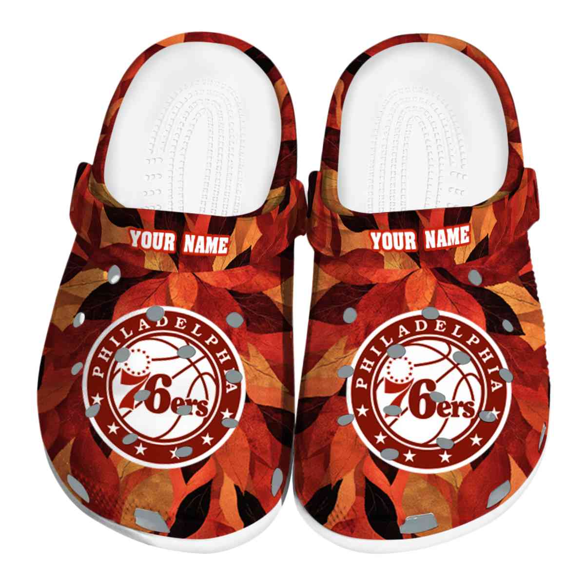Philadelphia 76ers NBA Sport Crocs Crocband Clogs Shoes Comfortable For Men Women and Kids