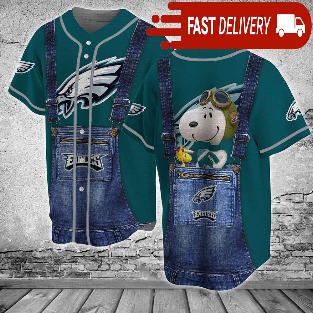 Philadelphia Eagles Baseball Jersey Gift For NLF Fans