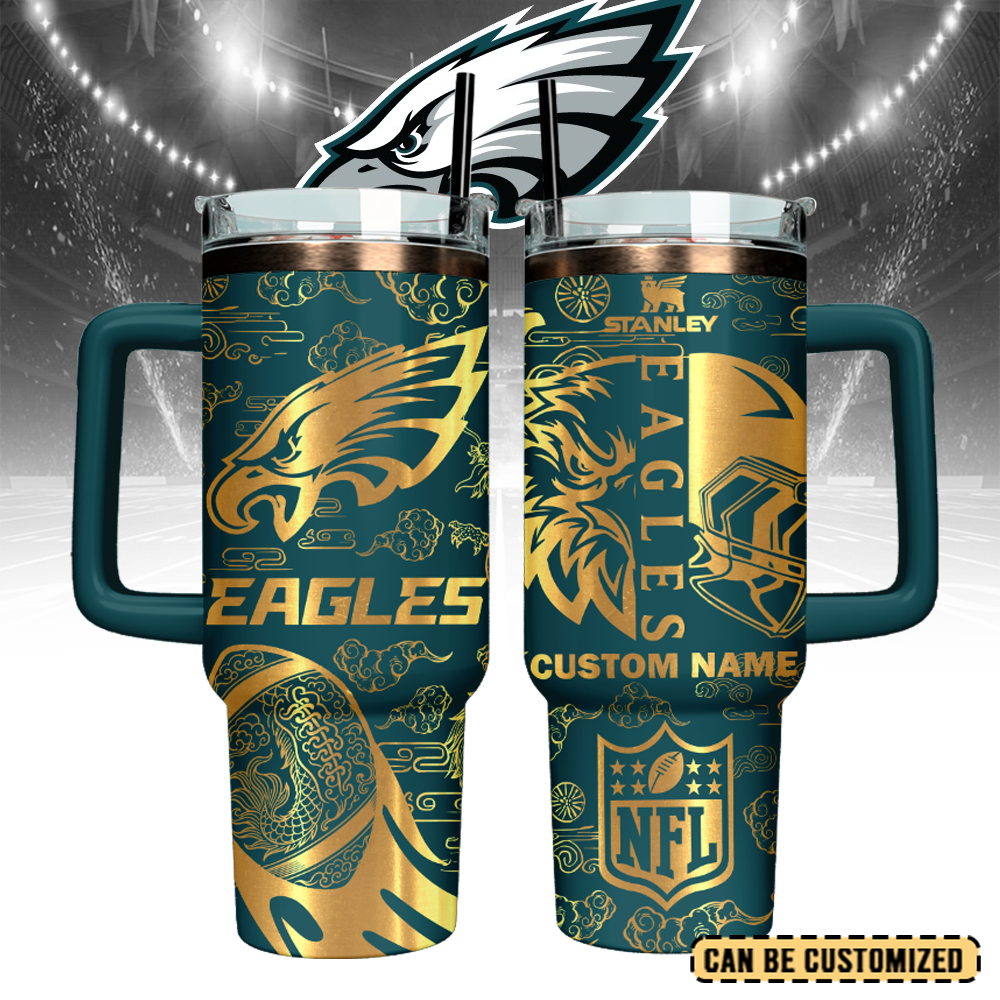 Philadelphia Eagles Custom Stanley Cup 40 oz 30 oz Tumbler With HandleTVC2301108