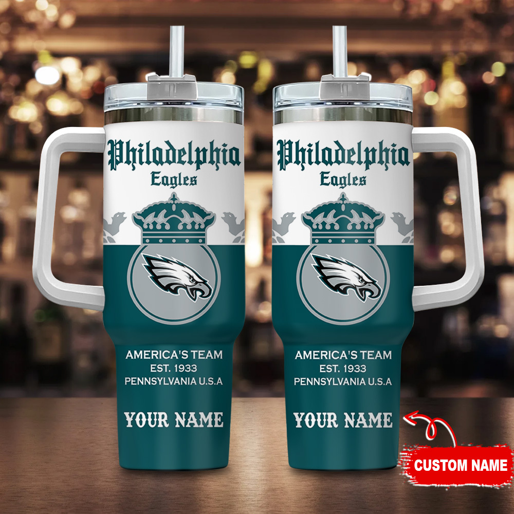 Philadelphia Eagles NFL Corona Extra Custom Stanley Cup 40 oz 30 oz Tumbler With HandleTVC2301113