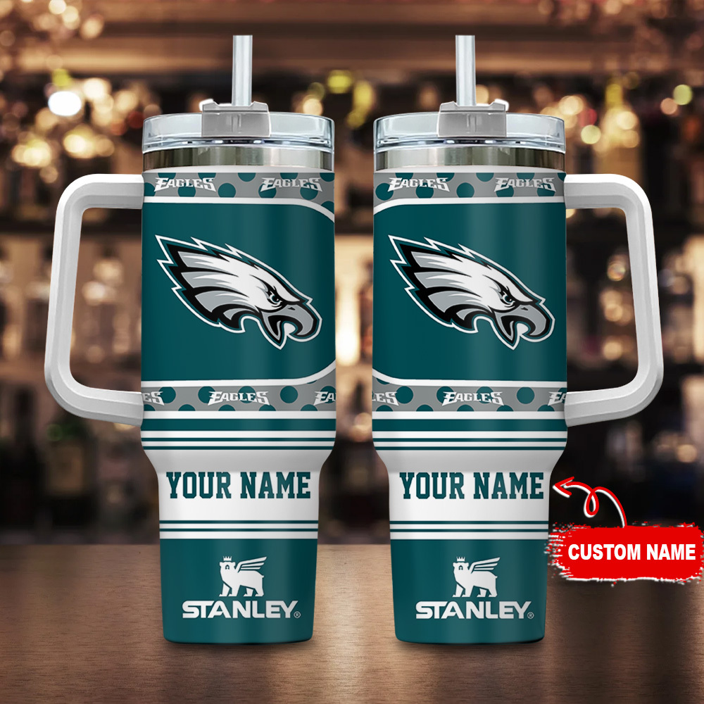 Philadelphia Eagles NFL Custom Stanley Cup 40 oz 30 oz Tumbler With HandleTVC2301124