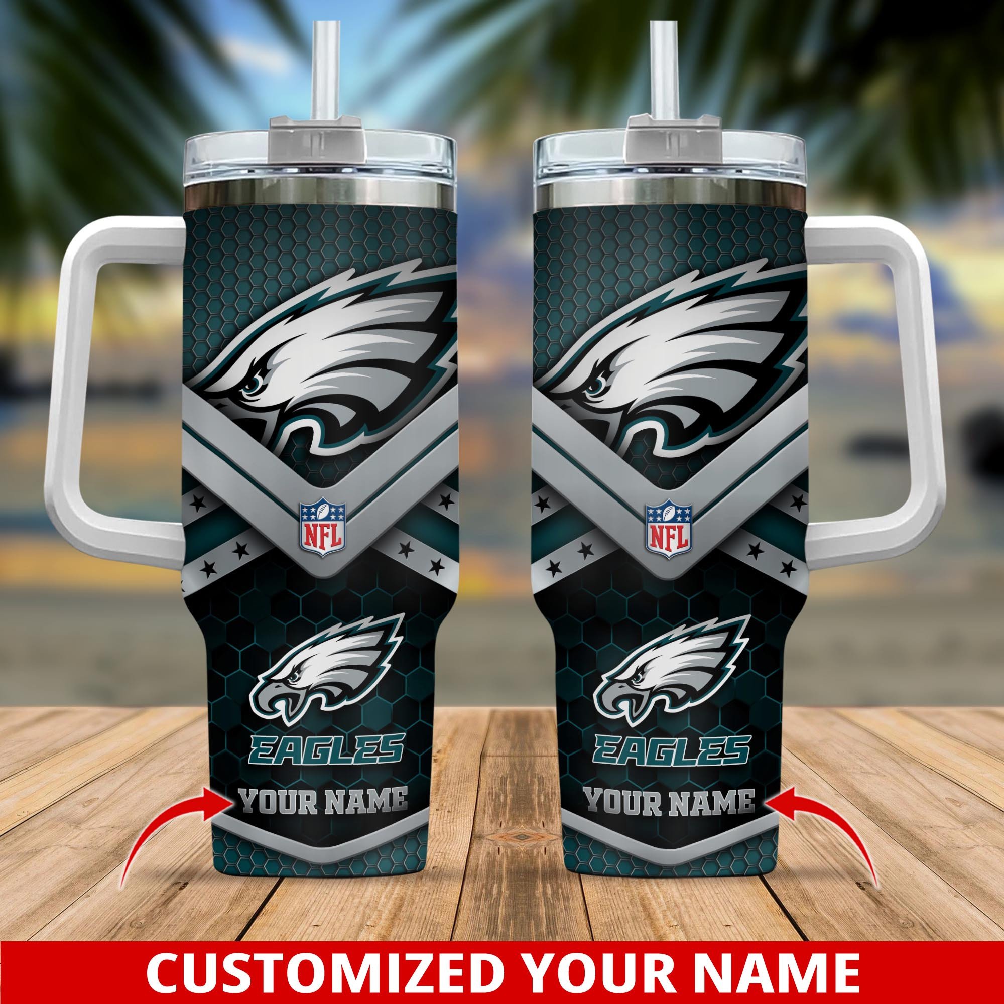 Philadelphia Eagles NFL Custom Stanley Cup 40 oz 30 oz Tumbler With HandleTVC2301192