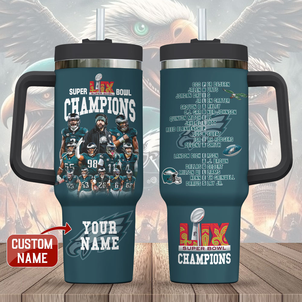 Philadelphia Eagles NFL Custom Stanley Cup 40 oz 30 oz Tumbler With HandleTVC2301245