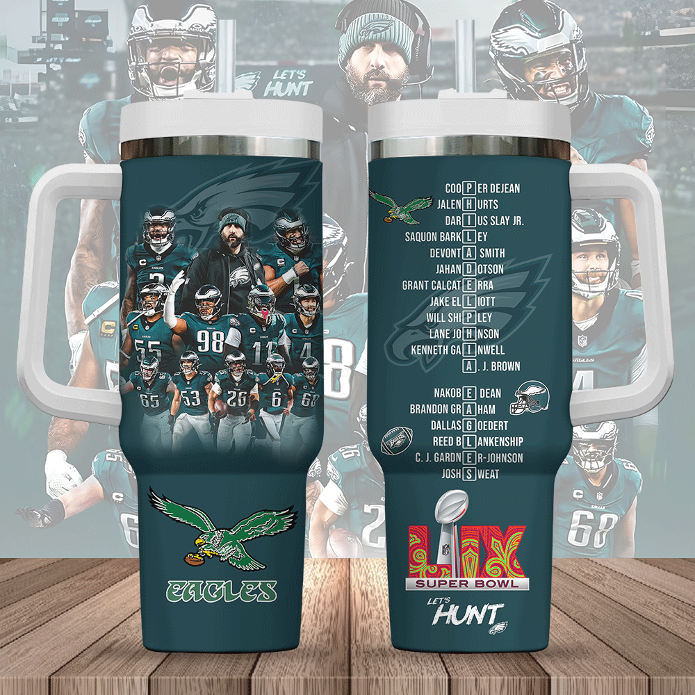 Philadelphia Eagles NFL Custom Stanley Cup 40 oz 30 oz Tumbler With HandleTVC2301245