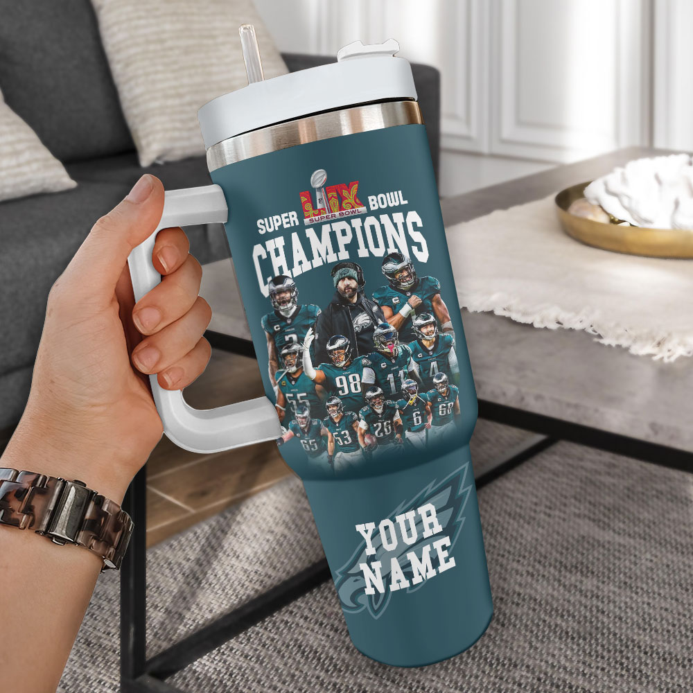 Philadelphia Eagles NFL Custom Stanley Cup 40 oz 30 oz Tumbler With HandleTVC2301245 - Image 2