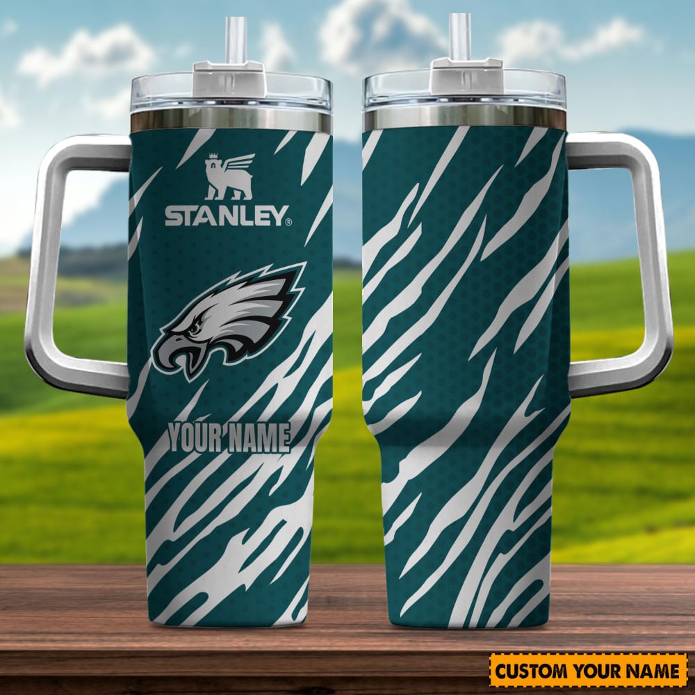 Philadelphia Eagles NFL Custom Stanley Cup 40 oz 30 oz Tumbler With HandleTVC230137