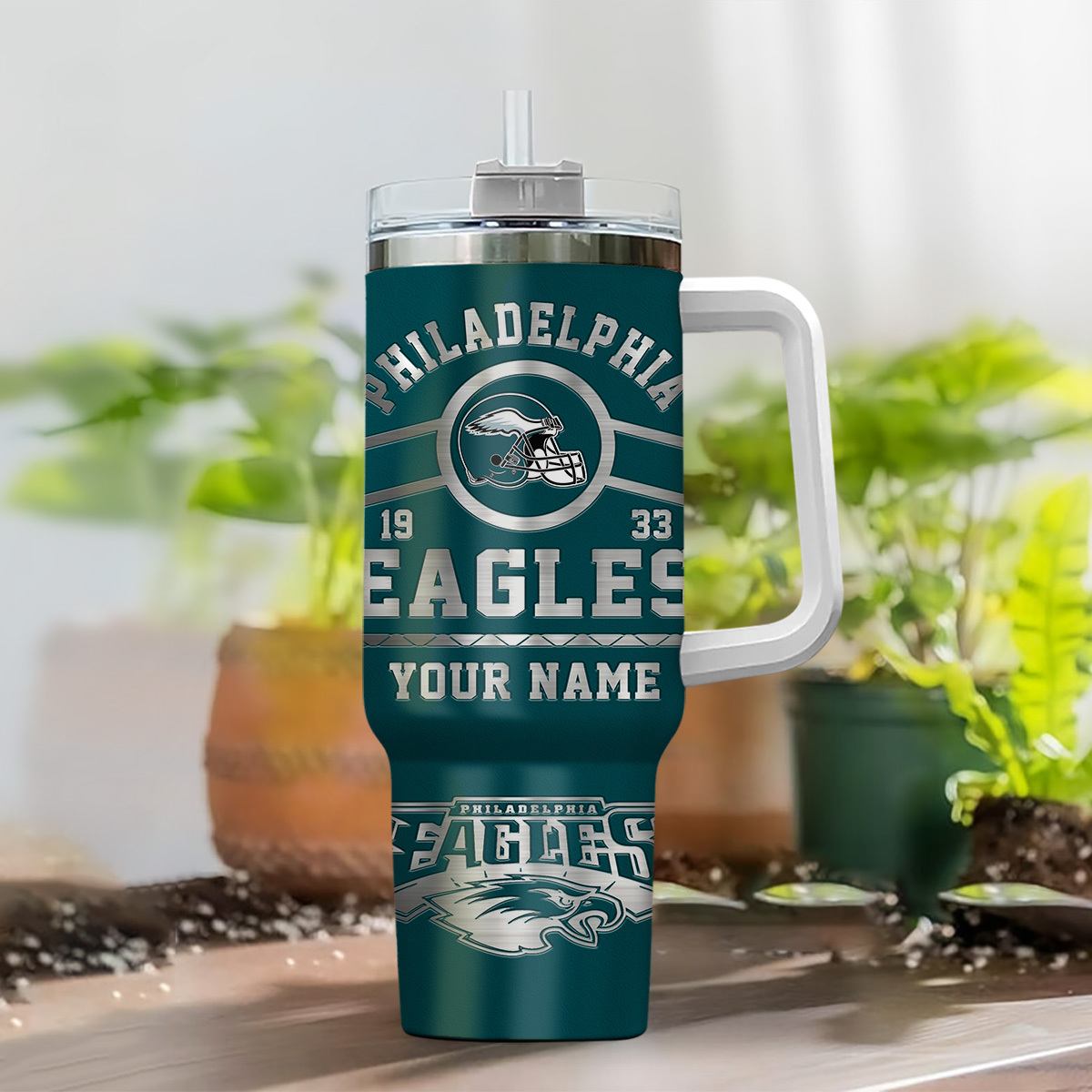 Philadelphia Eagles NFL Custom Stanley Cup 40 oz 30 oz Tumbler With HandleTVC230152 - Image 2
