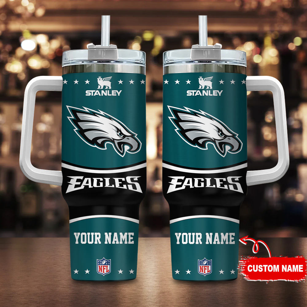Philadelphia Eagles NFL Custom Stanley Cup 40 oz 30 oz Tumbler With HandleTVC230172