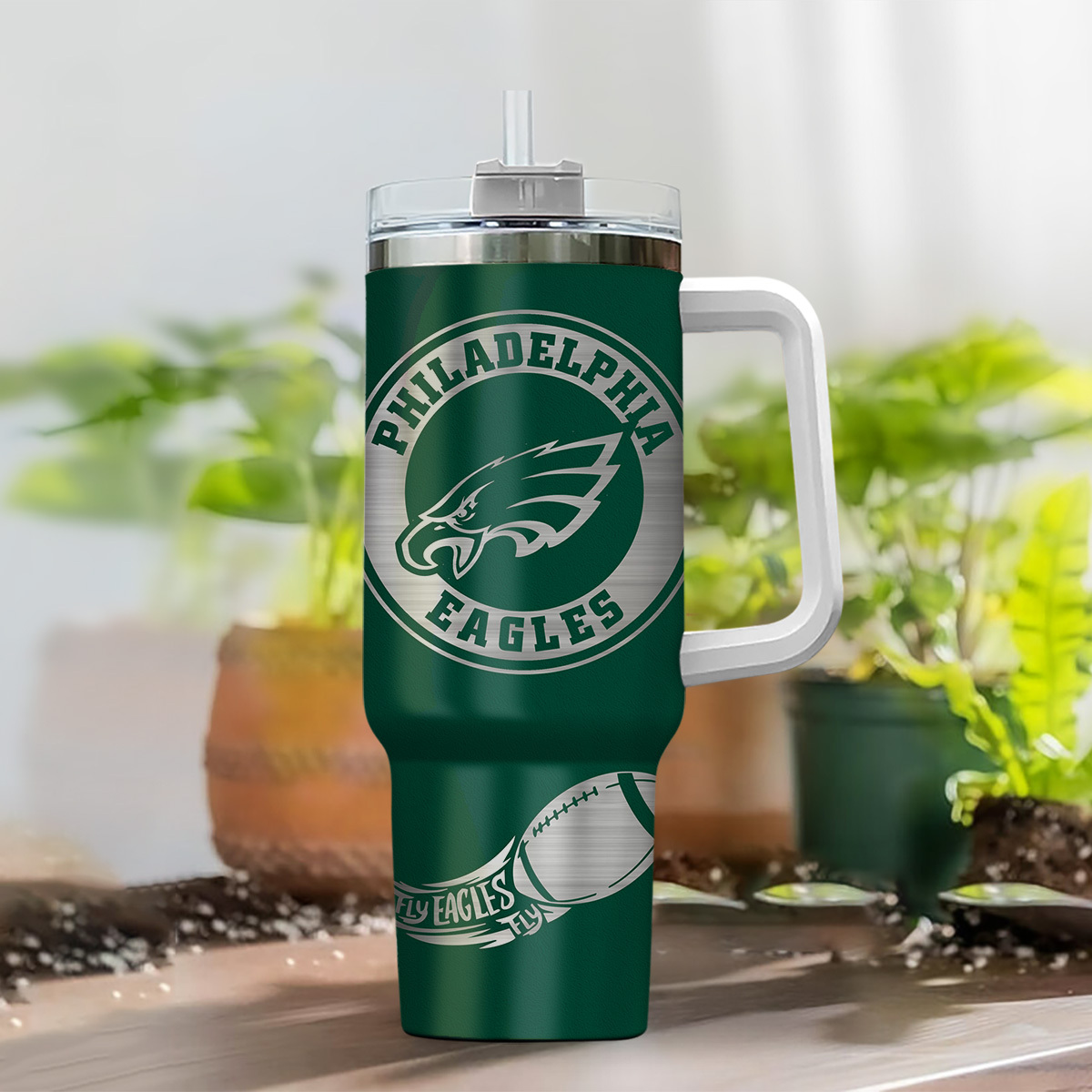Philadelphia Eagles NFL Custom Stanley Cup 40 oz 30 oz Tumbler With HandleTVC230179 - Image 2