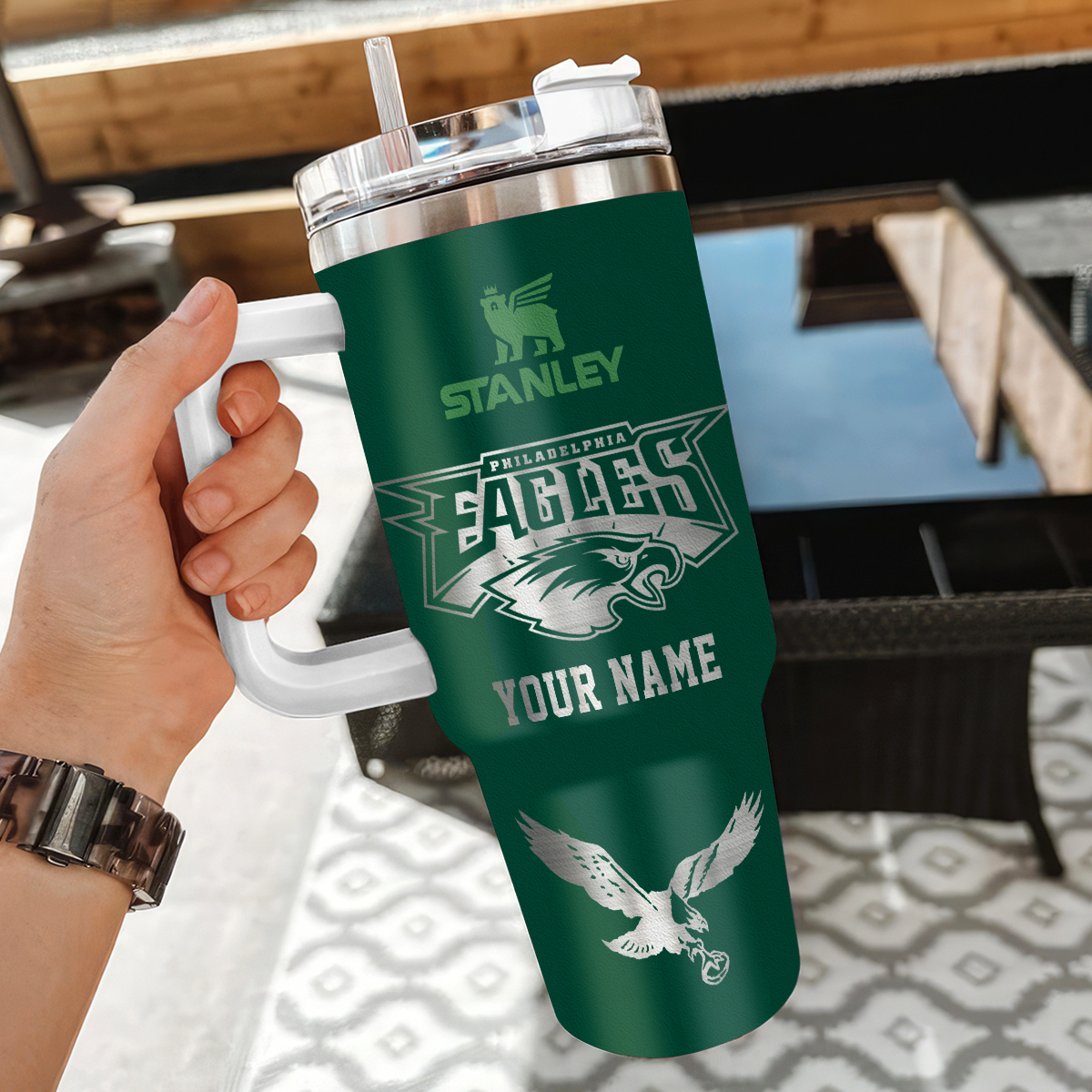 Philadelphia Eagles NFL Custom Stanley Cup 40 oz 30 oz Tumbler With HandleTVC230179 - Image 3