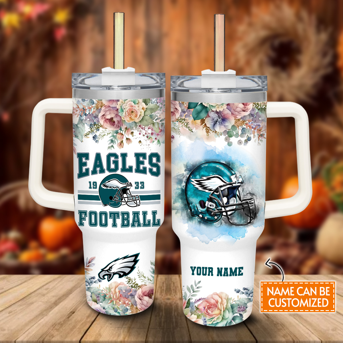 Philadelphia Eagles NFL Custom Stanley Cup 40 oz 30 oz Tumbler With HandleTVC2301815