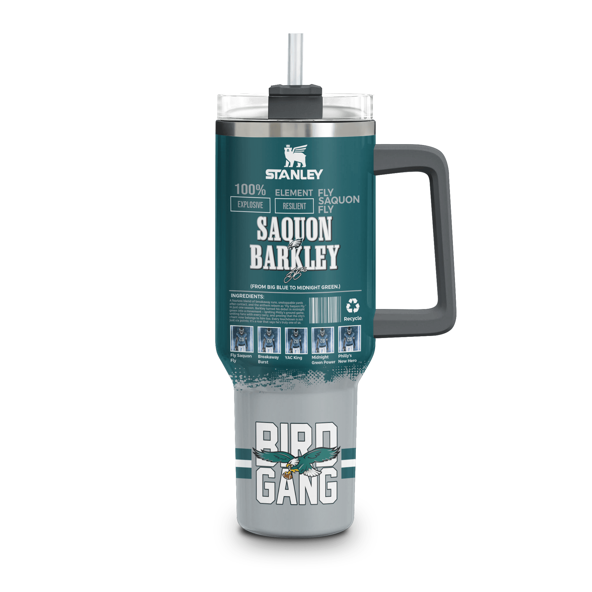 Philadelphia Eagles NFL Custom Stanley Cup 40 oz 30 oz Tumbler With HandleTVC230198 - Image 4