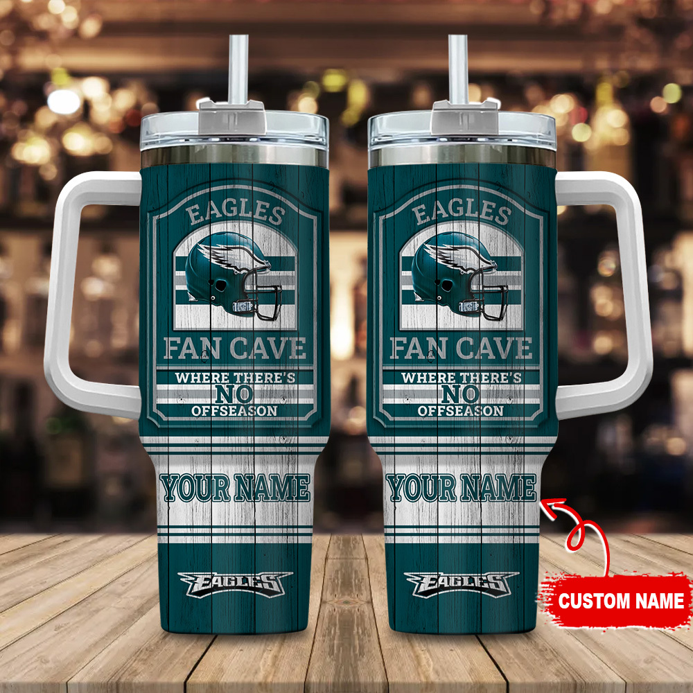 Philadelphia Eagles NFL Fan Cave Custom Stanley Cup 40 oz 30 oz Tumbler With HandleTVC230177