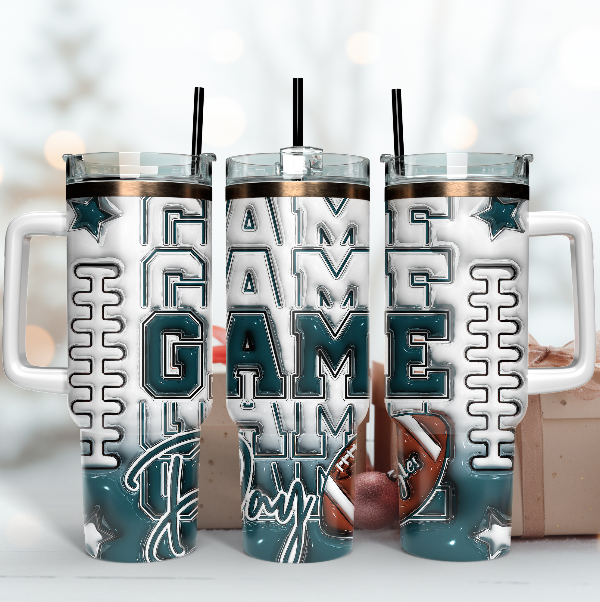 Philadelphia Eagles NFL Game Day Custom Stanley Cup 40 oz 30 oz Tumbler With HandleTVC2301166