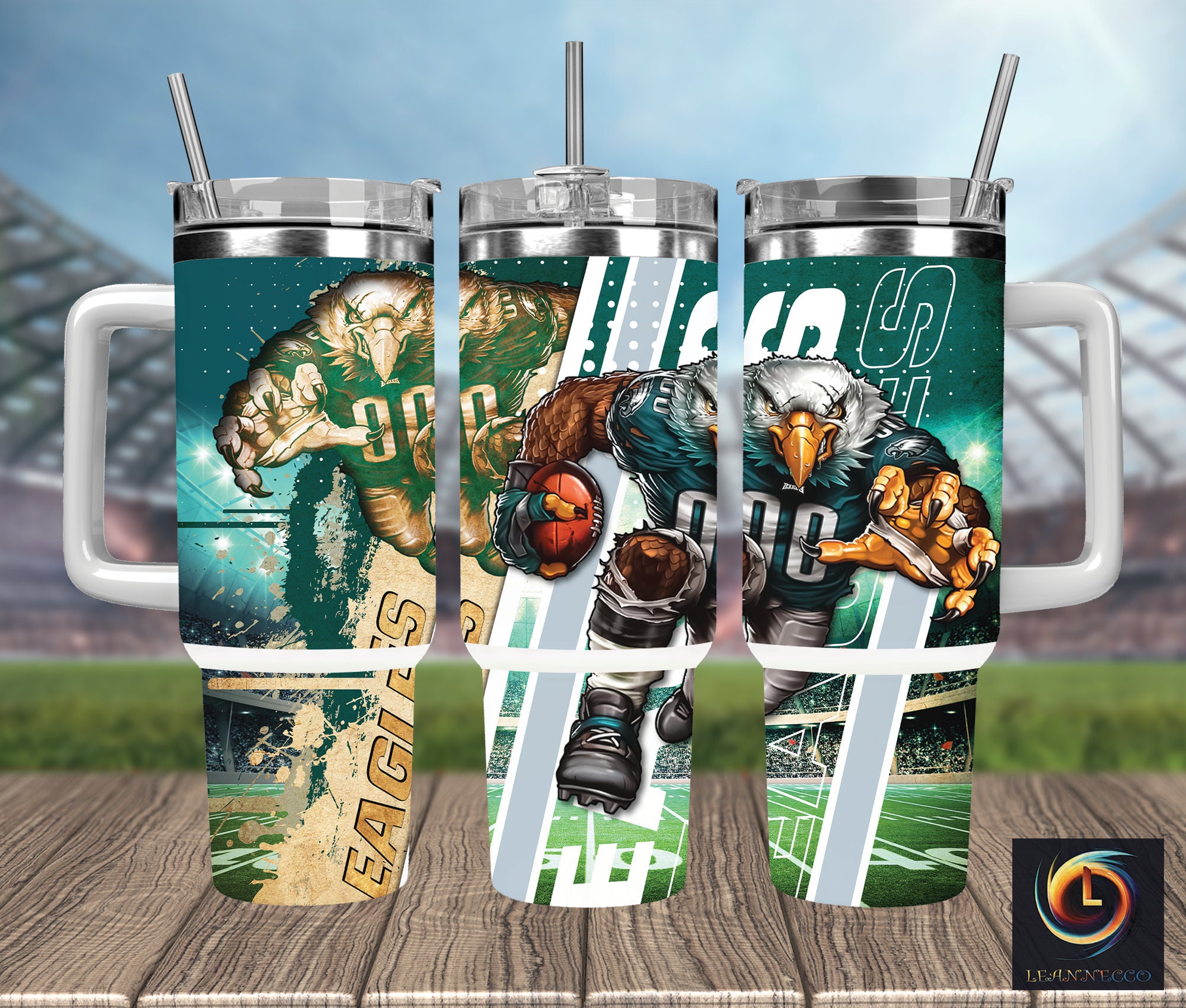 Philadelphia Eagles NFL Mascot Custom Stanley Cup 40 oz 30 oz Tumbler With HandleTVC2301989
