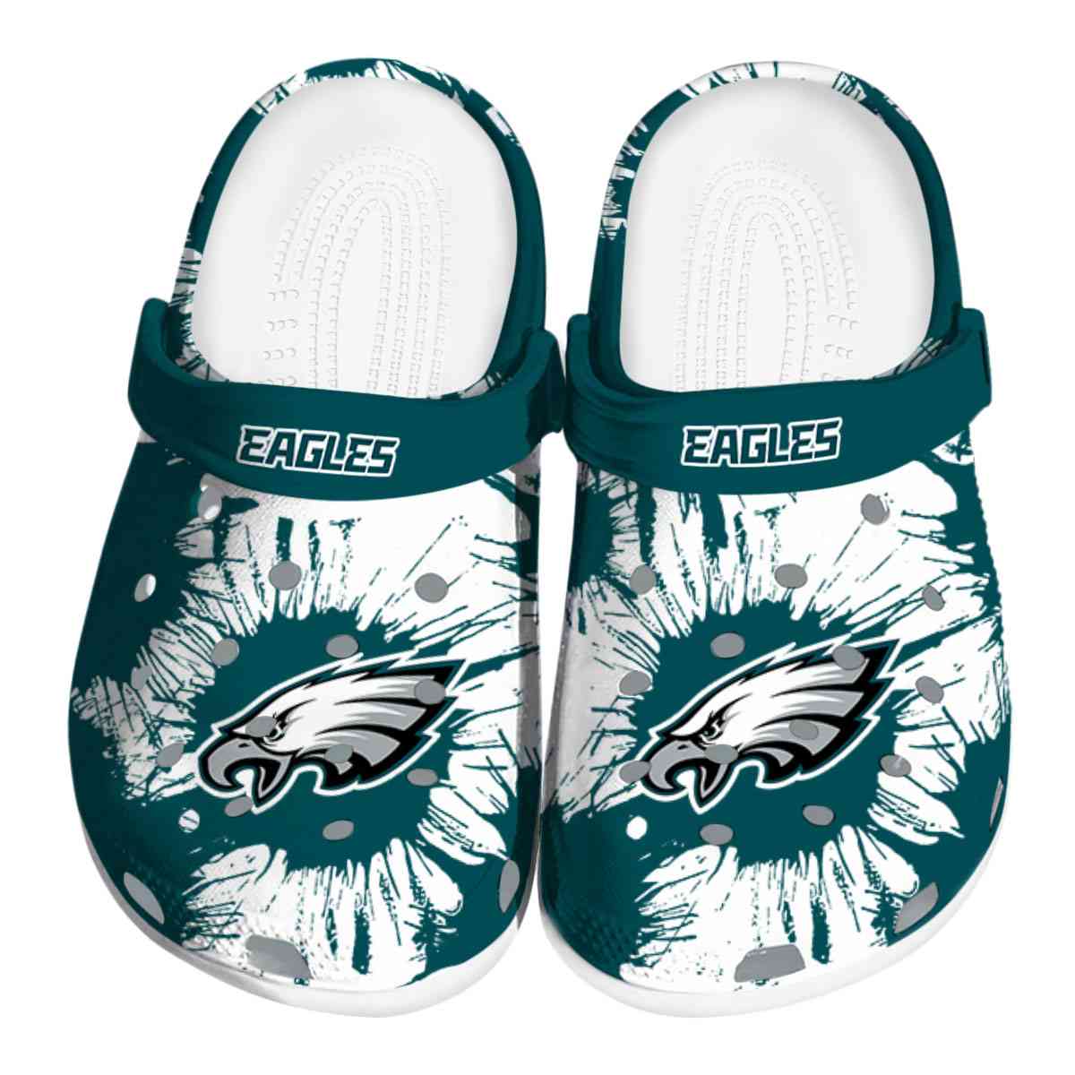 Philadelphia Eagles NFL Sport Crocs Crocband Clogs Shoes Comfortable For Men Women and Kids