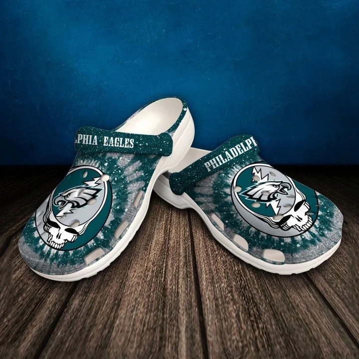 Philadelphia Eagles NFL Sport Crocs Crocband Clogs Shoes Comfortable For Men Women and Kids