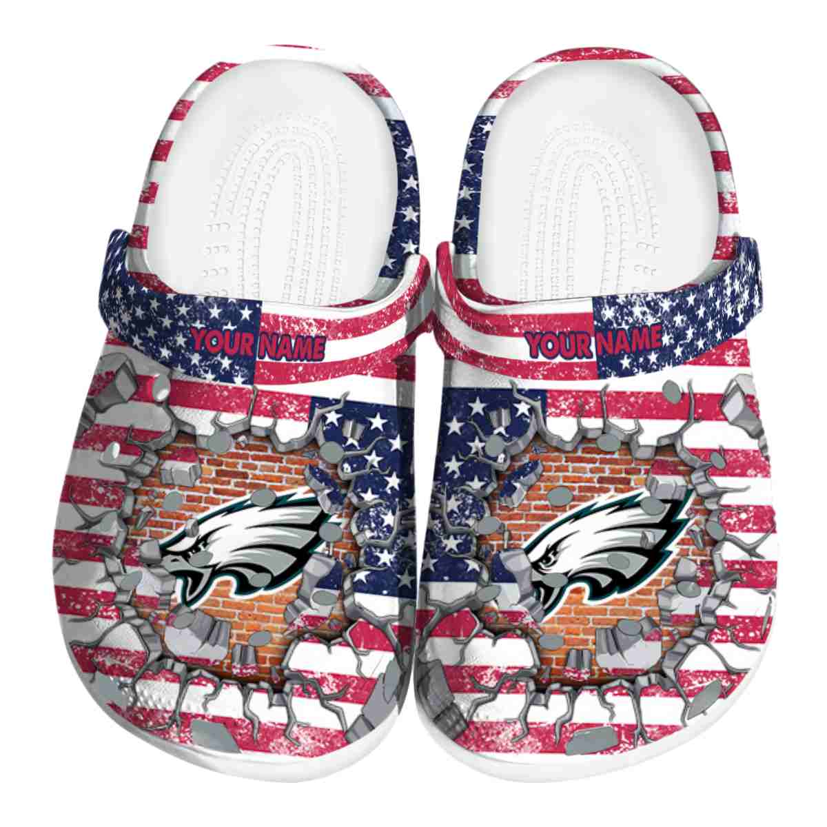 Philadelphia Eagles NFL Sport Crocs Crocband Clogs Shoes Comfortable For Men Women and Kids