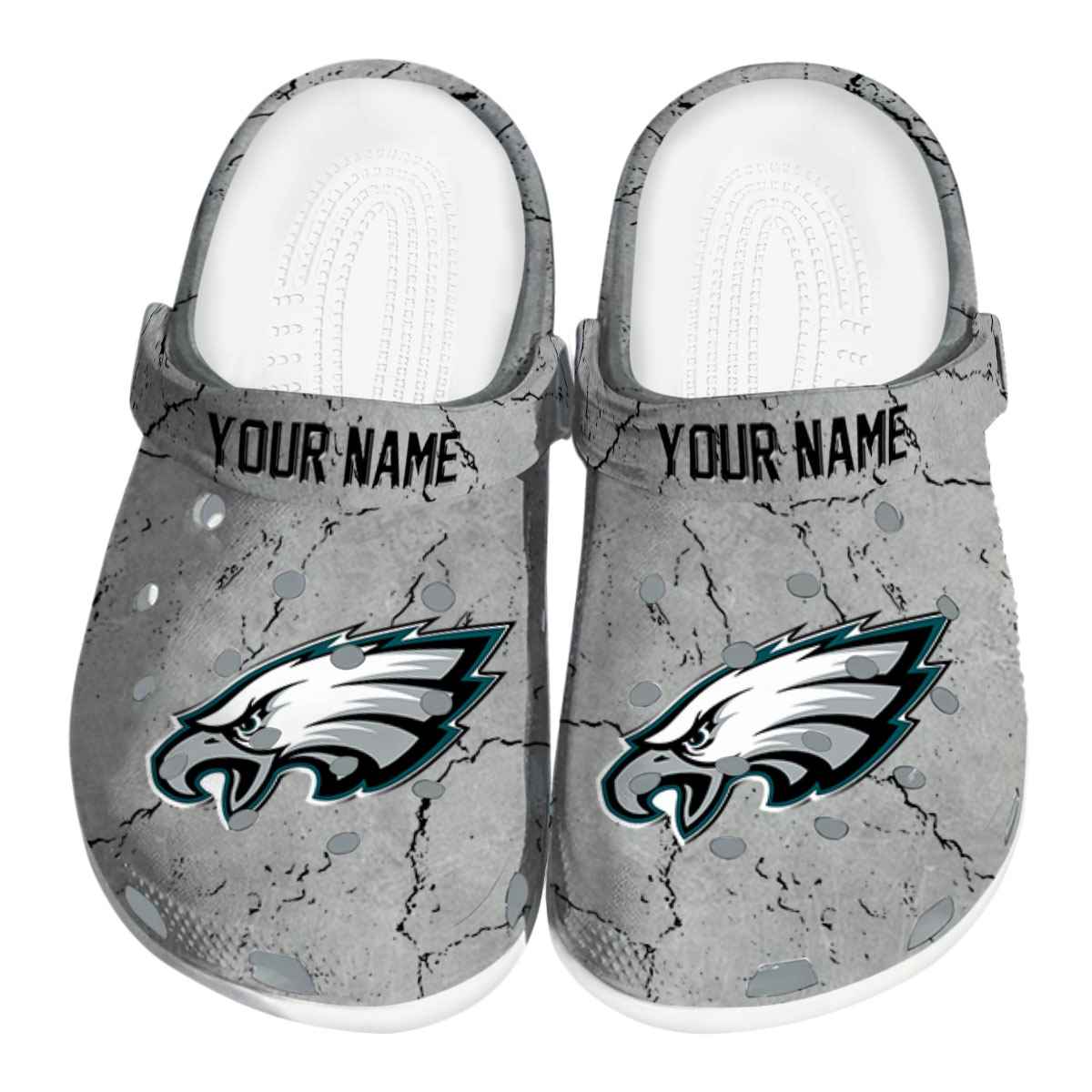 Philadelphia Eagles NFL Sport Crocs Crocband Clogs Shoes Comfortable For Men Women and Kids